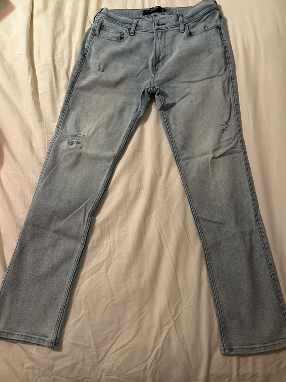 Hollister Men’s Slim-Straight Light Blue Jeans